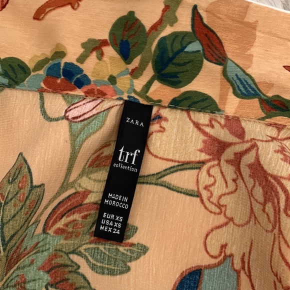 Zara | Trf Collection | Oriental Print Kimono Dress | XS - Picture 8 of 16